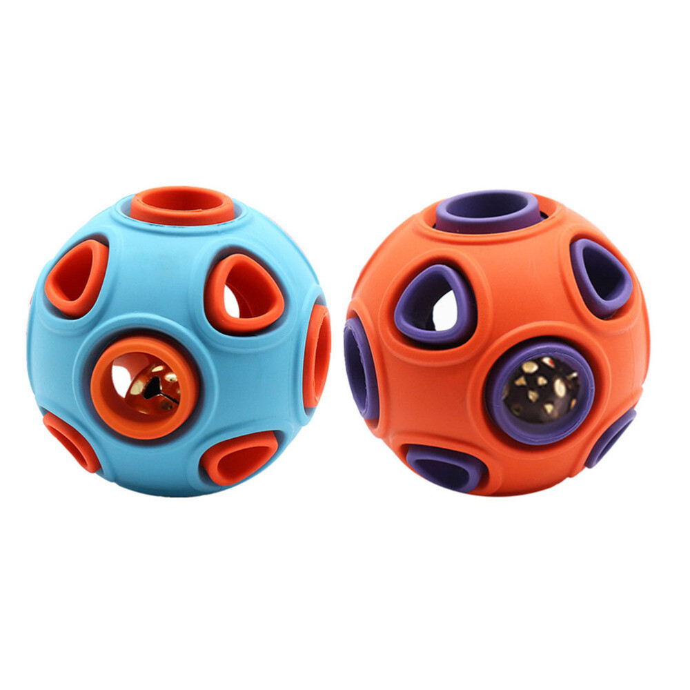 2 PCS Dog Toy Ball for Aggressive Chewers Teething Toys Puppies Puzzle Dogs