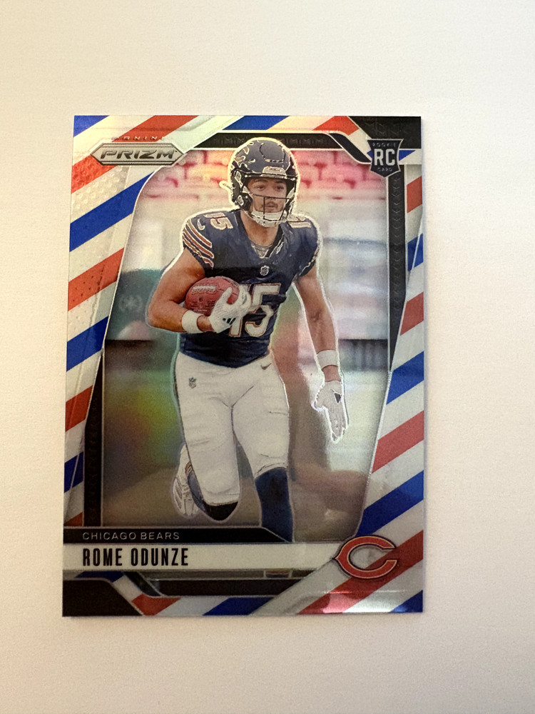 Rome Odunze Chicago Bears RC rookie NFL 8 card lot