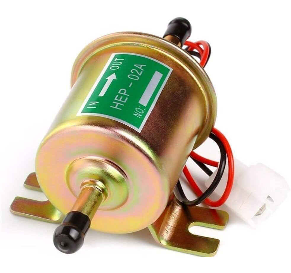 HEP-02A Inline Fuel Pump 12v Electric Transfer Low Pressure Gas Diesel Fuel Pump