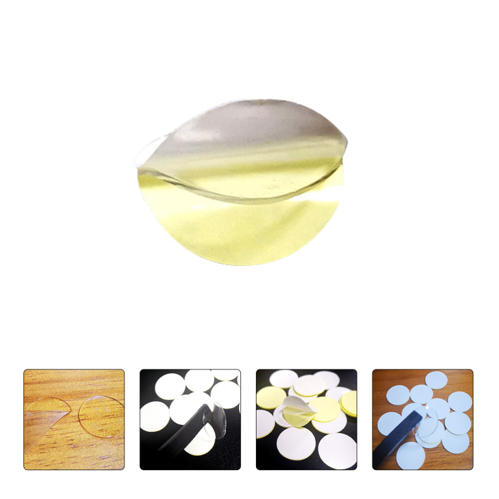 100 Pcs Double Sided Tape Heavy Duty Transparent Stickers Traditional Removable