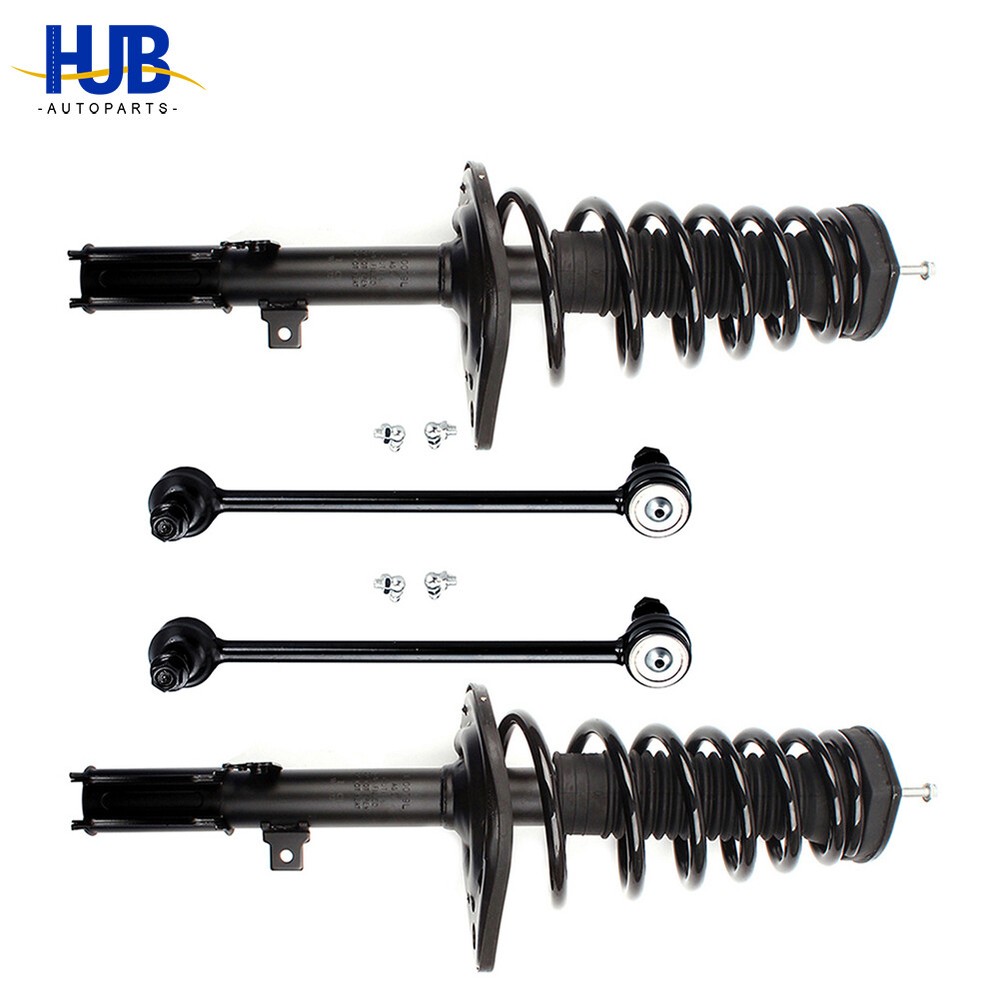 Complete Rear Strut w/ Spring Assembly & Sway Bar Links For Toyota Camry Avalon