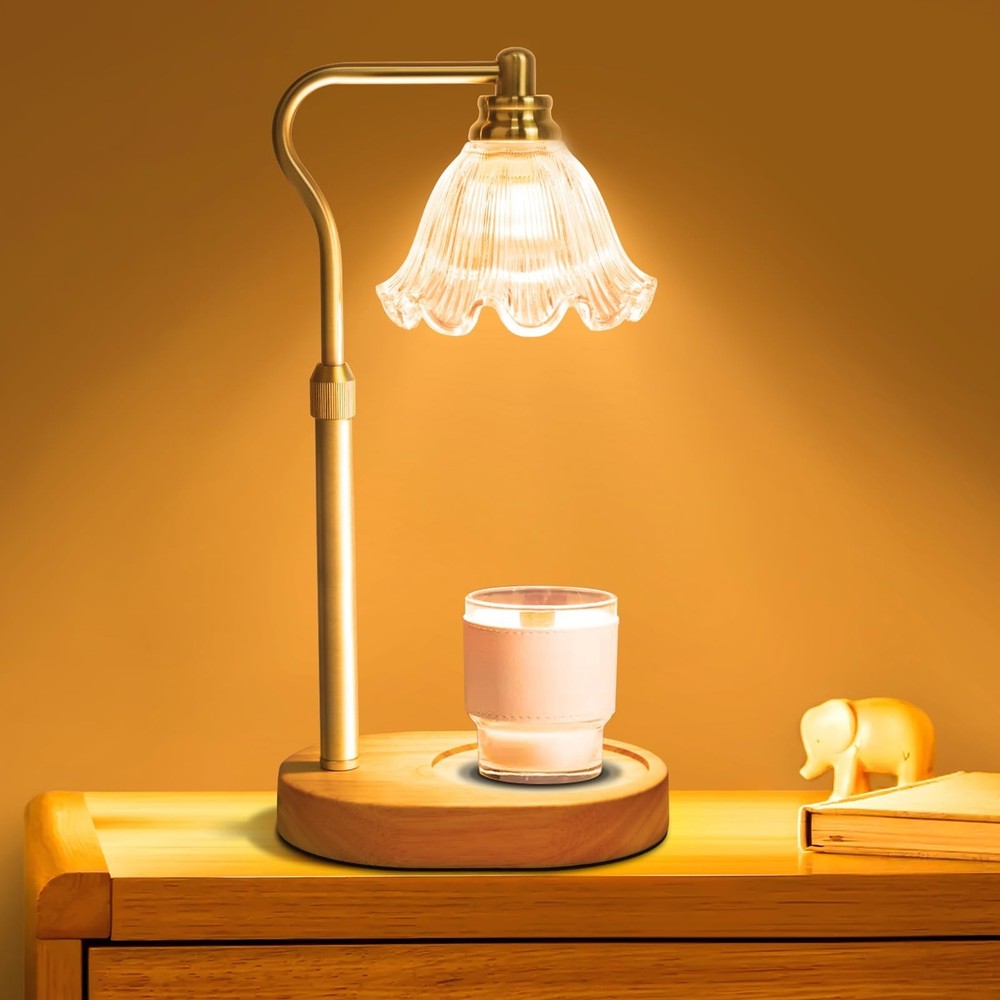 Adjustable Candle Warmer Lamp with Timer & Height Control for Wax Melts  