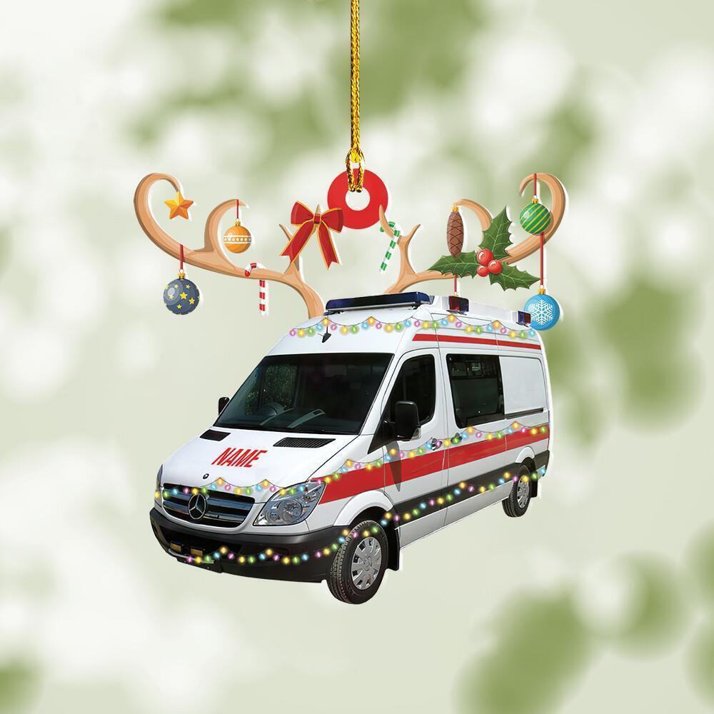 Ambulance Xmas Ornament  Ambulance Ornament Gift  Ambulance Ornament  Ambulance
