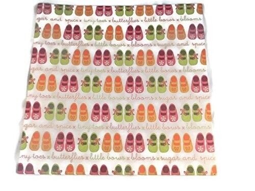 Bella Shoe Stripe 12x12 Girl Scrapbook Paper - 4 Sheets