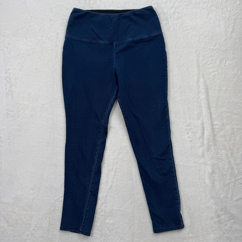 Jones & Co Leggings Womens L Jones New York Denim Look Pull On High Rise Stretch