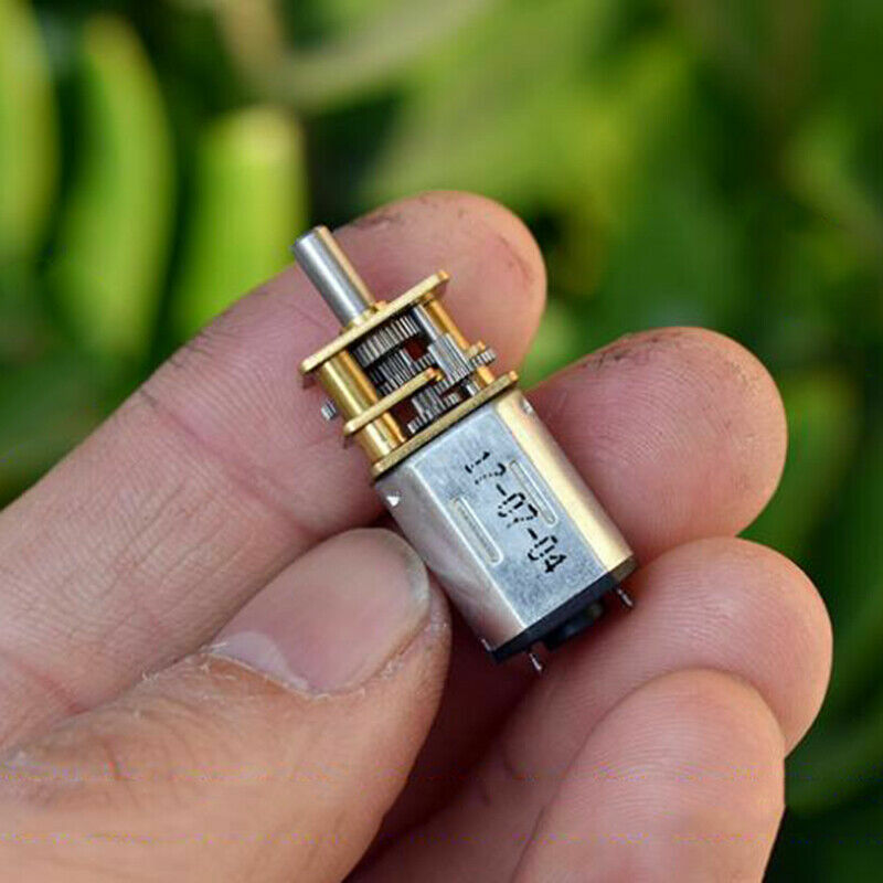 DC 5V 6V 52RPM Slow Speed Reduction Mini N20 Full Metal Gear Box Motor Robot Car-image