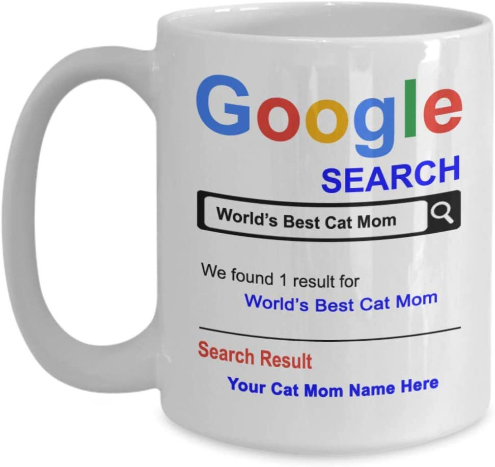 Personalized World's Best Cat Mom Coffee Mug Mother's Day Gifts Cat Mom Gifts