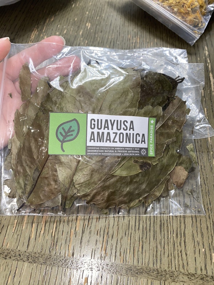 Whole leaf Guayusa herb- Ilex guayusa, wildcrafted Amazonian tea herb