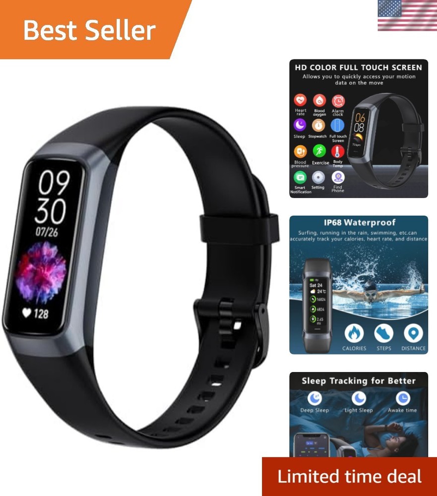 Elegant Fitness Tracker with Sleep & Activity Monitoring - For Everyday Health