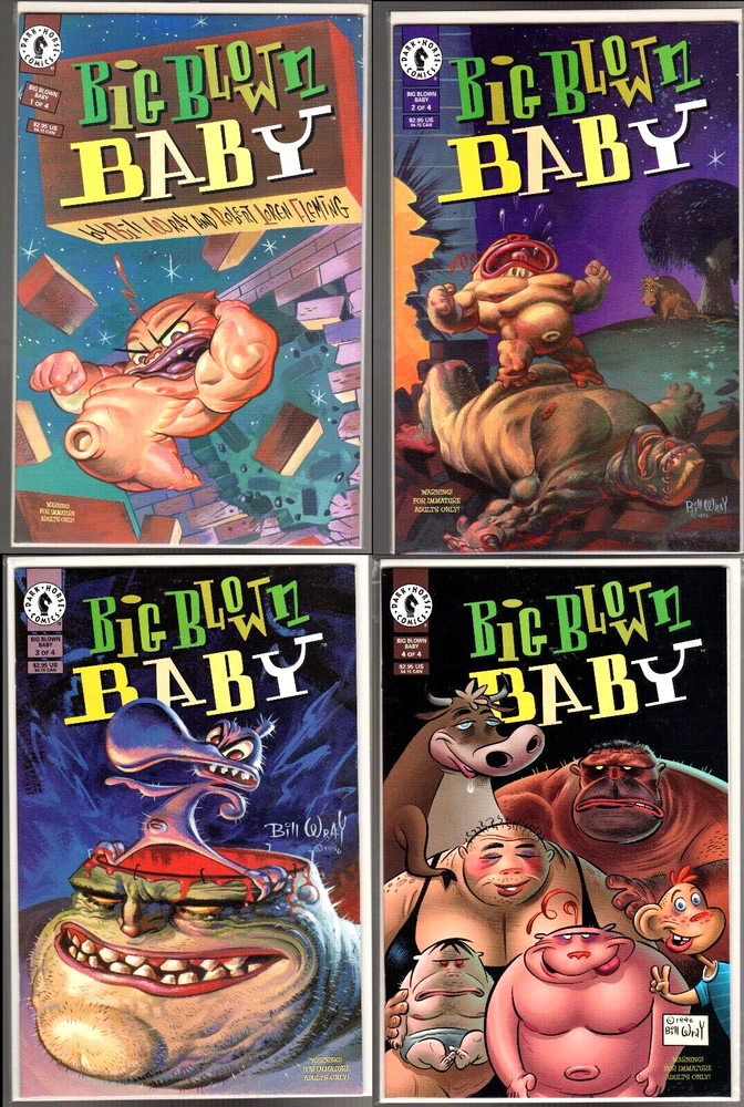 BIG BLOWN BABY #1-4 COMPLETE SET DARK HORSE 1996 9.6/NM+ BILL WRAY & FRIENDS!!