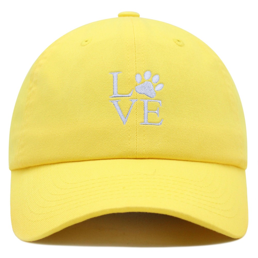 JPAK Love Paw Premium Dad Hat Washed Cotton Relaxed Fit Pet Animal Lover