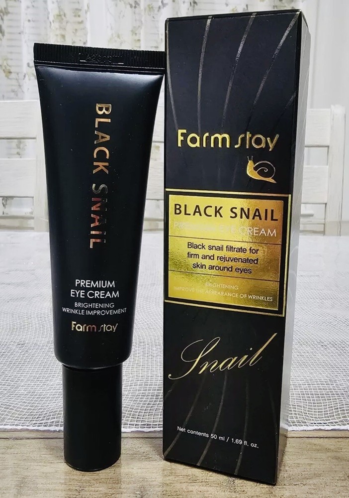 Farm Stay Black Snail Premium Eye Cream 1.69 fl oz Exp 04/2027 Unisex Eye Cream