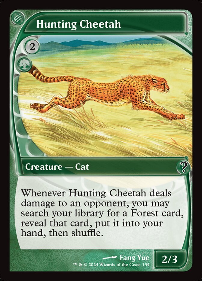 MTG Magic the Gathering Hunting Cheetah (134/390) Mystery Booster 2 LP