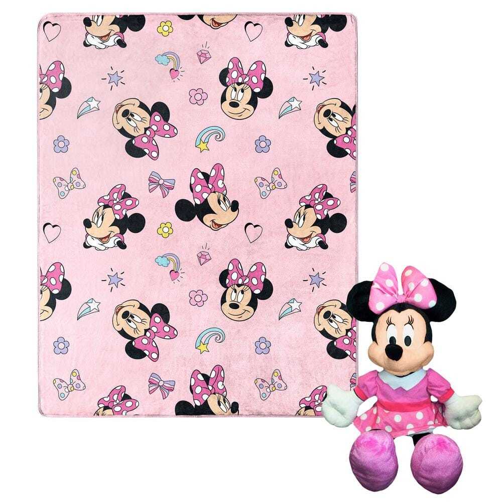 Minnie Favorite Things Silk Touch Multi-Colored Throw Blanket Multi-Colored Thro