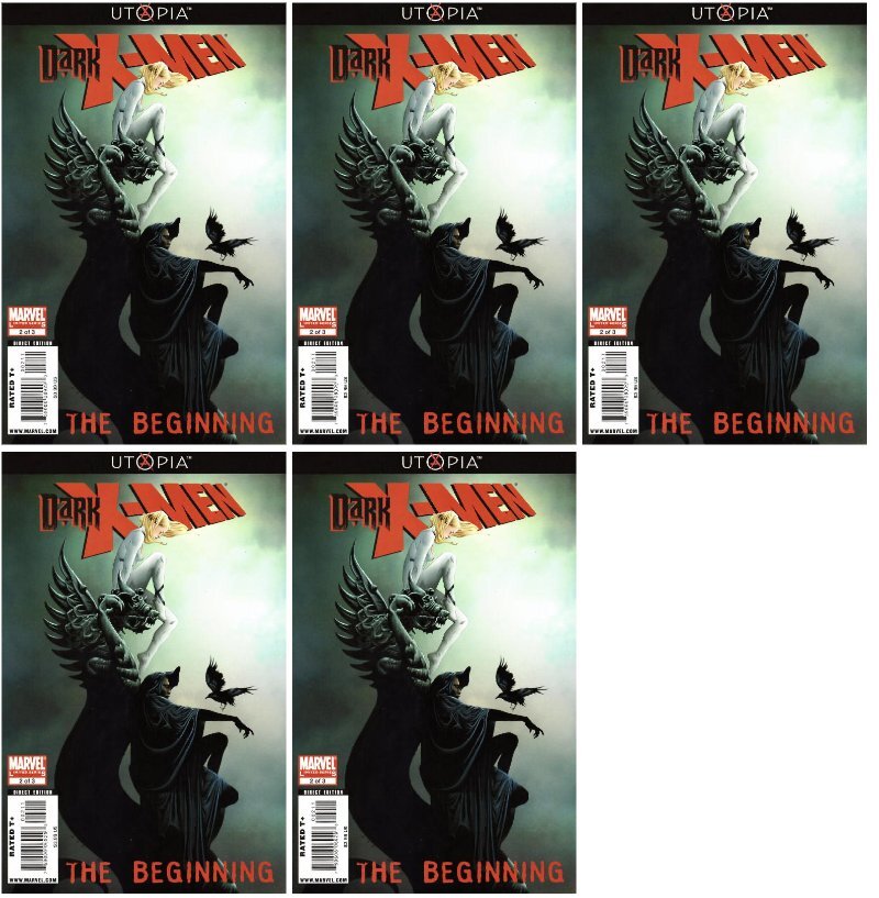 Dark X-Men The Beginning Issue 2 2009 Marvel 5 Comic Lot