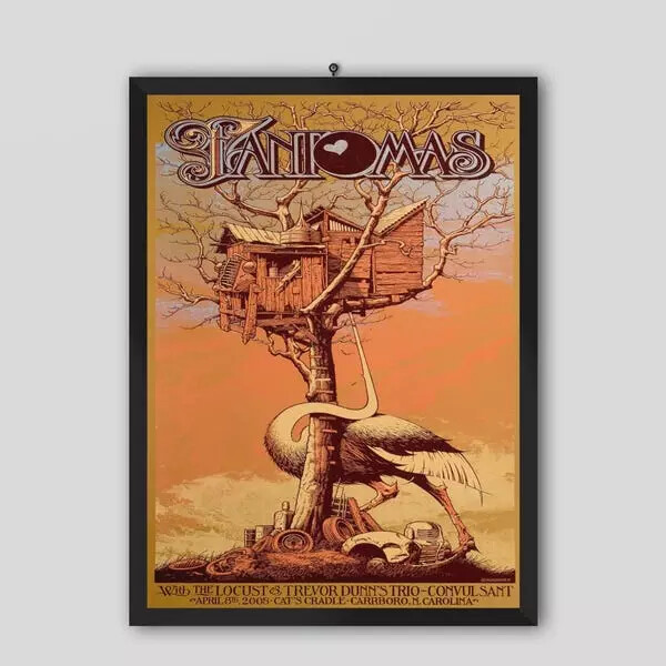 Poster Vintage theme 2005, Fantomas 2005 Carolina Carrsboro Concert Poster