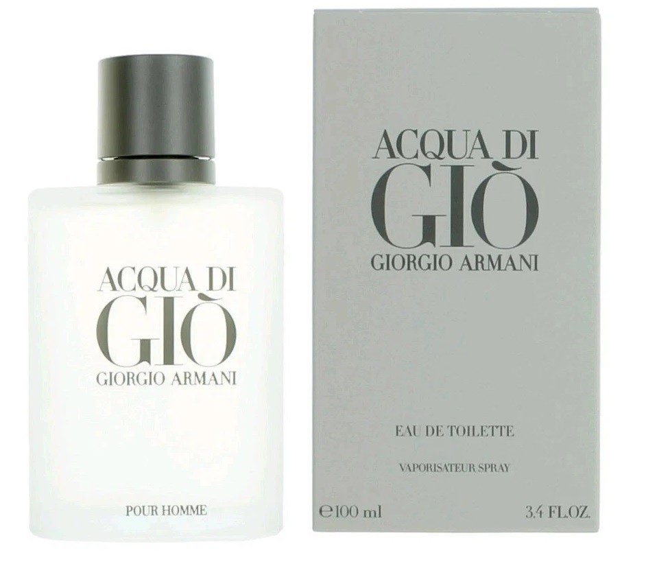 Acqua Di Gio By Giorgio Armani 3.4 oz Eau De Toilette Spray Men's New & Sealed