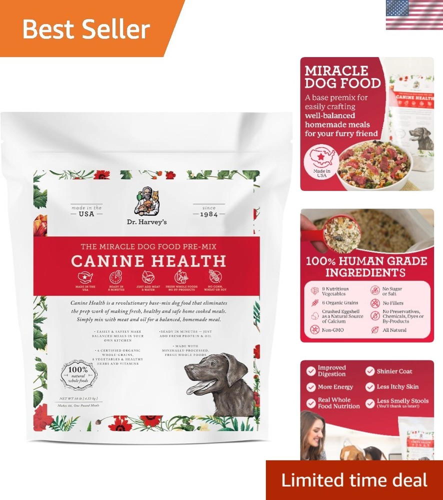 Canine Health Miracle Dog Food, Human Grade Dehydrated Base Mix for Dogs with...