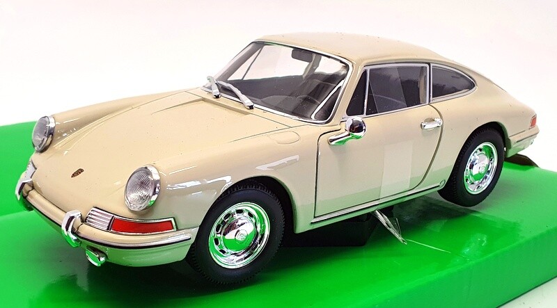Welly 1/24 Scale Model Car 24087W - Porsche 911 - Cream