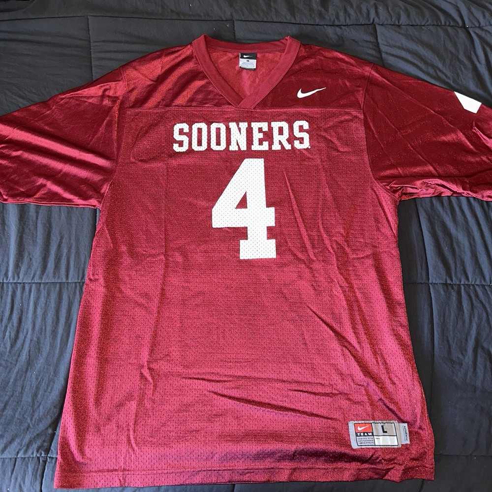 Oklahoma Sooners Nike Team Football Jersey Size Large #4 SEC NCAA