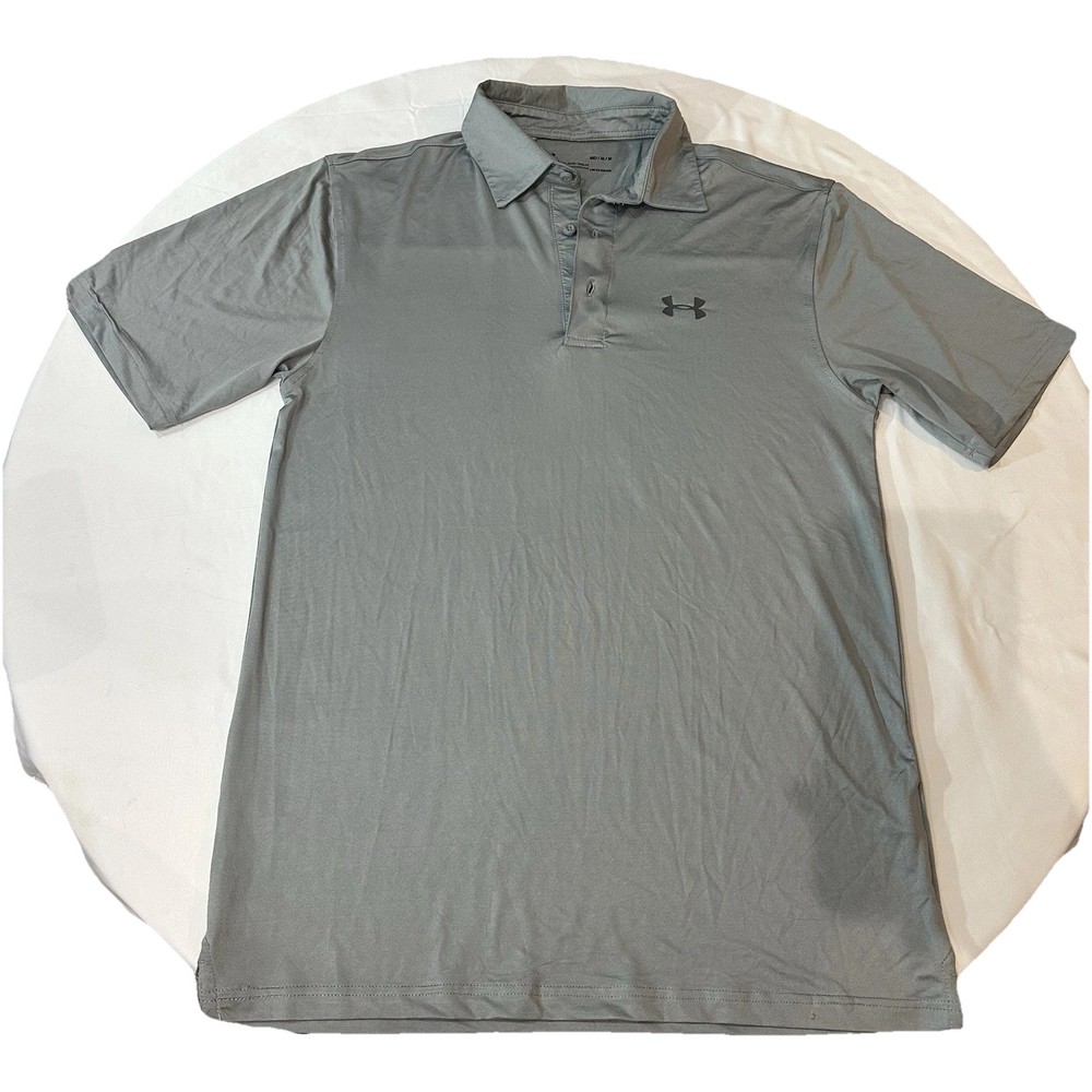 Under Armour Men's Polo Shirt Size Medium Collared Grey
