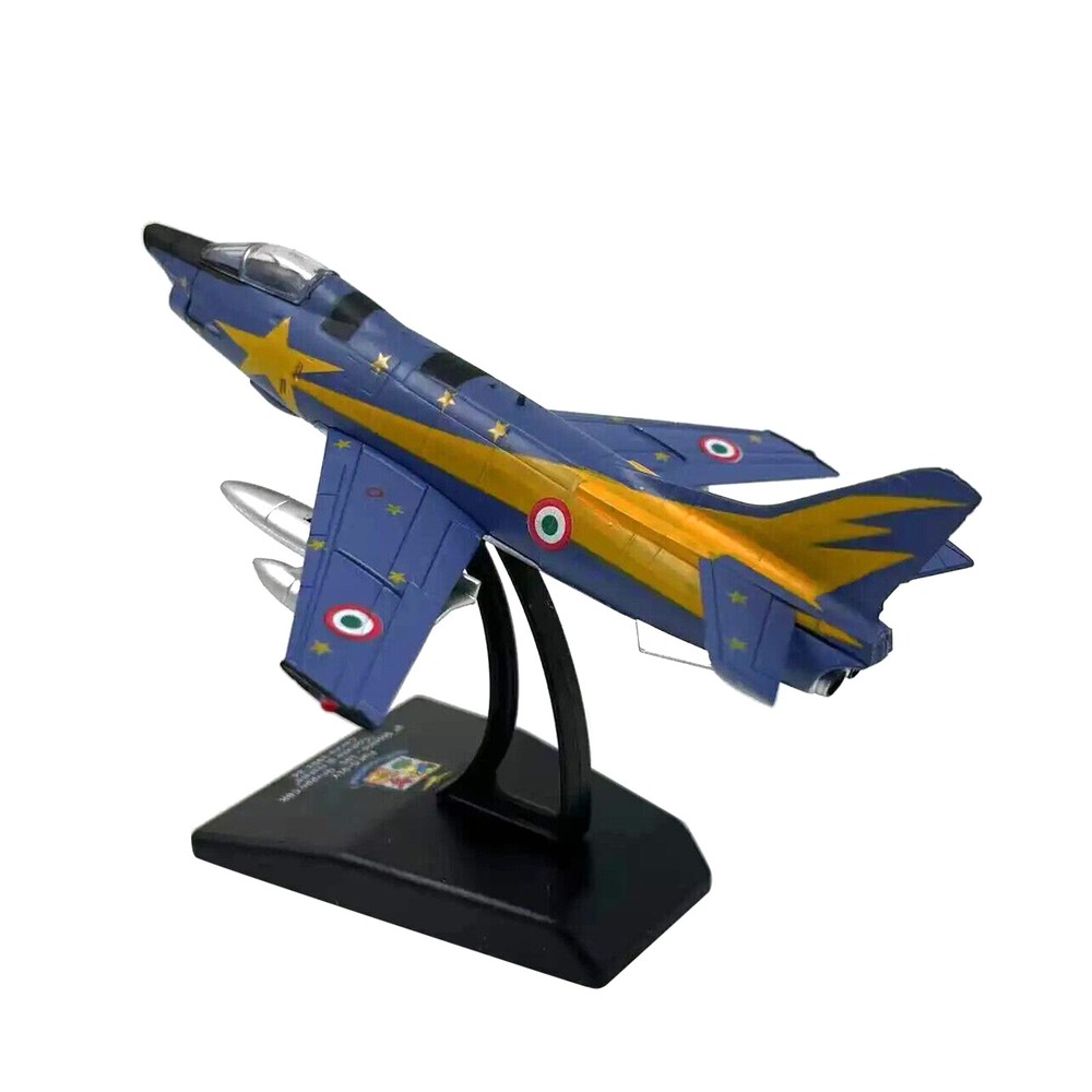1:100 Scale Fiat G-91Y Fighter Alloy Aircraft Model Plane Home Bar Decor