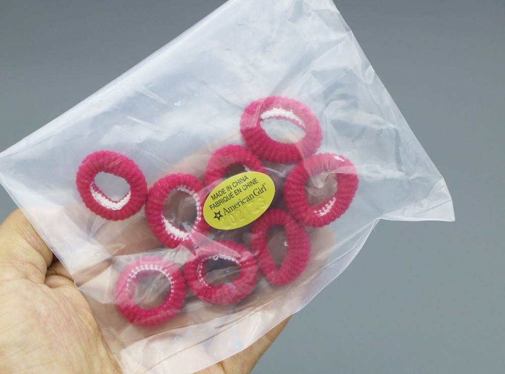 American Girl 8pcs fabric elastic hairband Dolled Up Salon for 18'' doll hair
