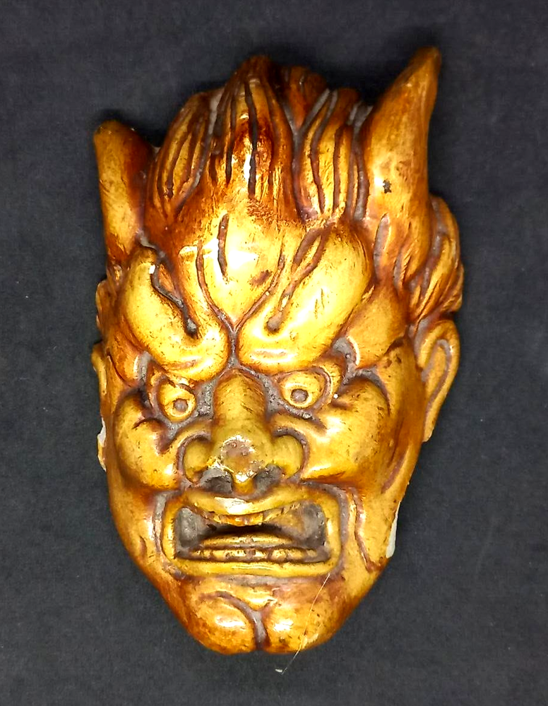 Vintage USSR Bakelite Mephistopheles Devil Demon Bas-Relief Wall Art