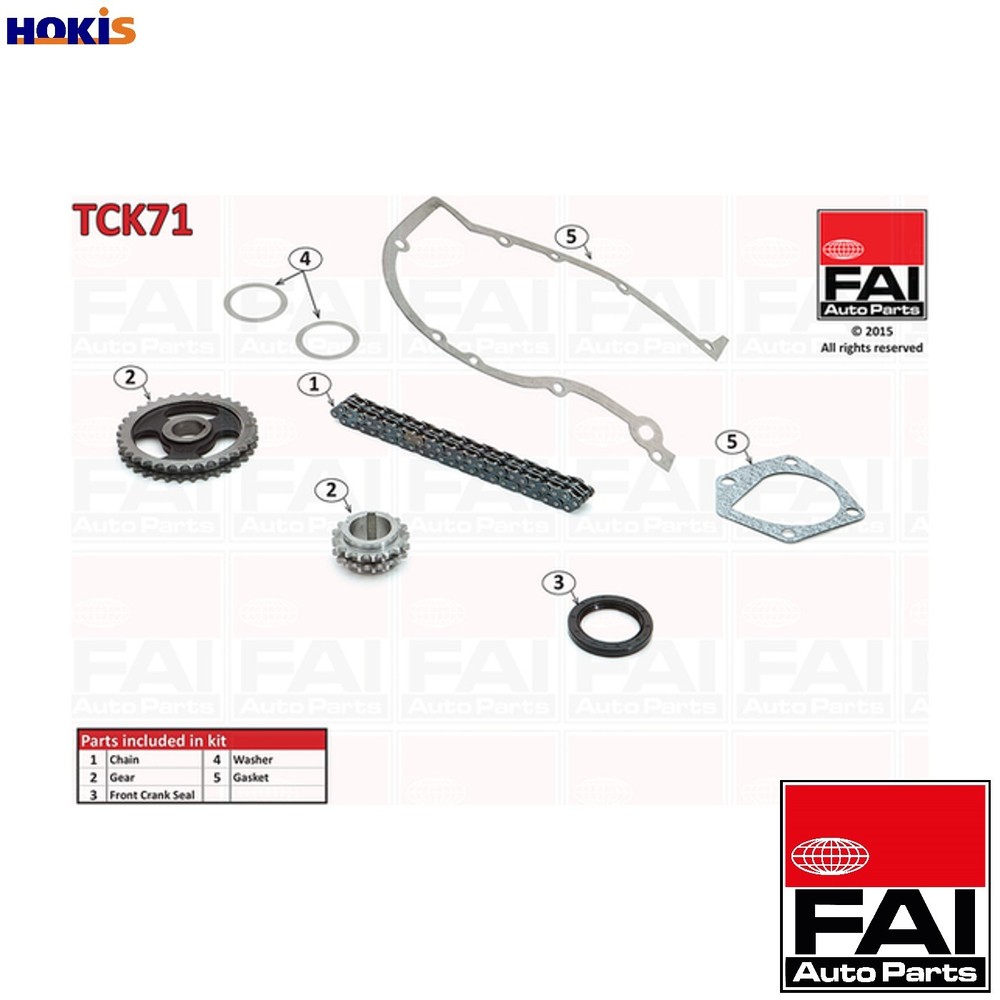 TIMING CHAIN KIT TCK71 FOR ARV/AQV 1.0L 4cyl