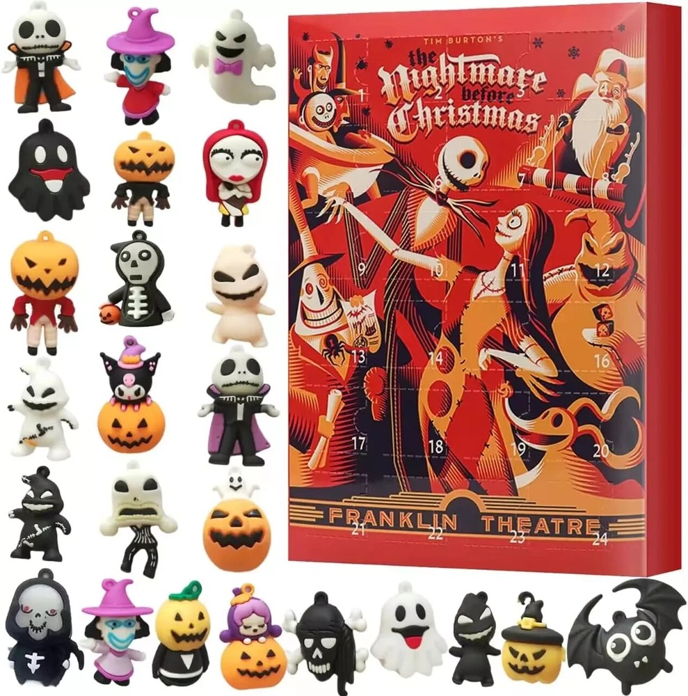 2024 Halloween Christmas Scary Doll Advent Calendar 2023 Kids - Halloween Cou...