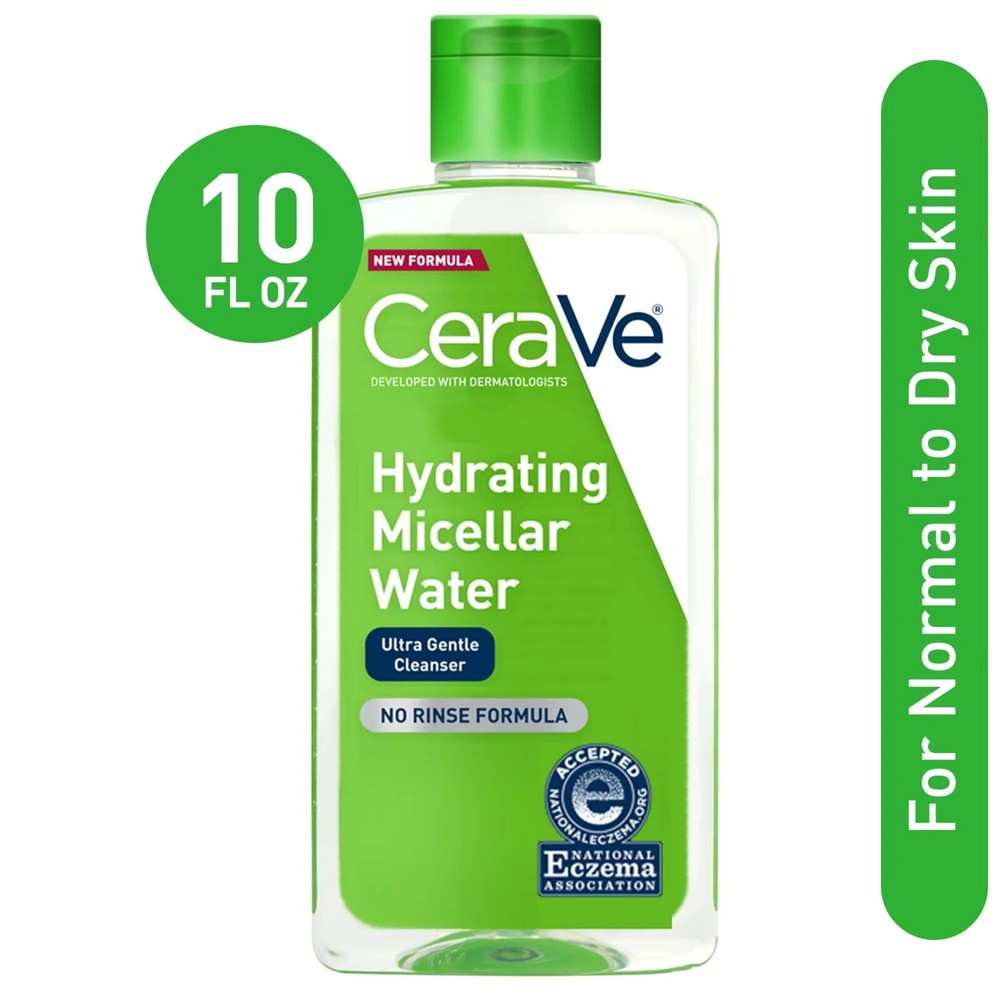 CeraVe Hydrating Micellar Water Ultra Gentle Cleanser Makeup Remover  10 oz