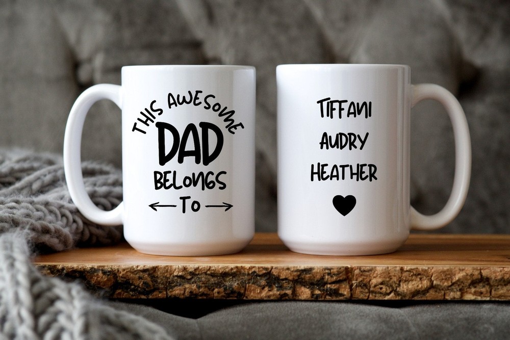 Father's Day Mug For Dad Funny Dad Mug Dad Gift From Kids Personalized Dad