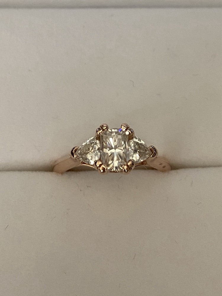 Charles and Colvard Moissanite Wedding Ring