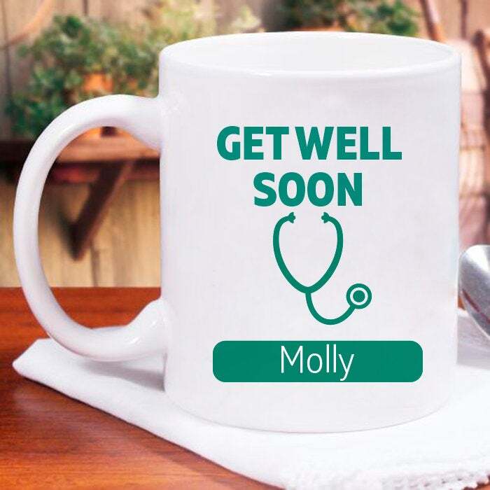 Engraved Get Well Soon Mug Feel Better Soon Personalized Encouragement Gifts