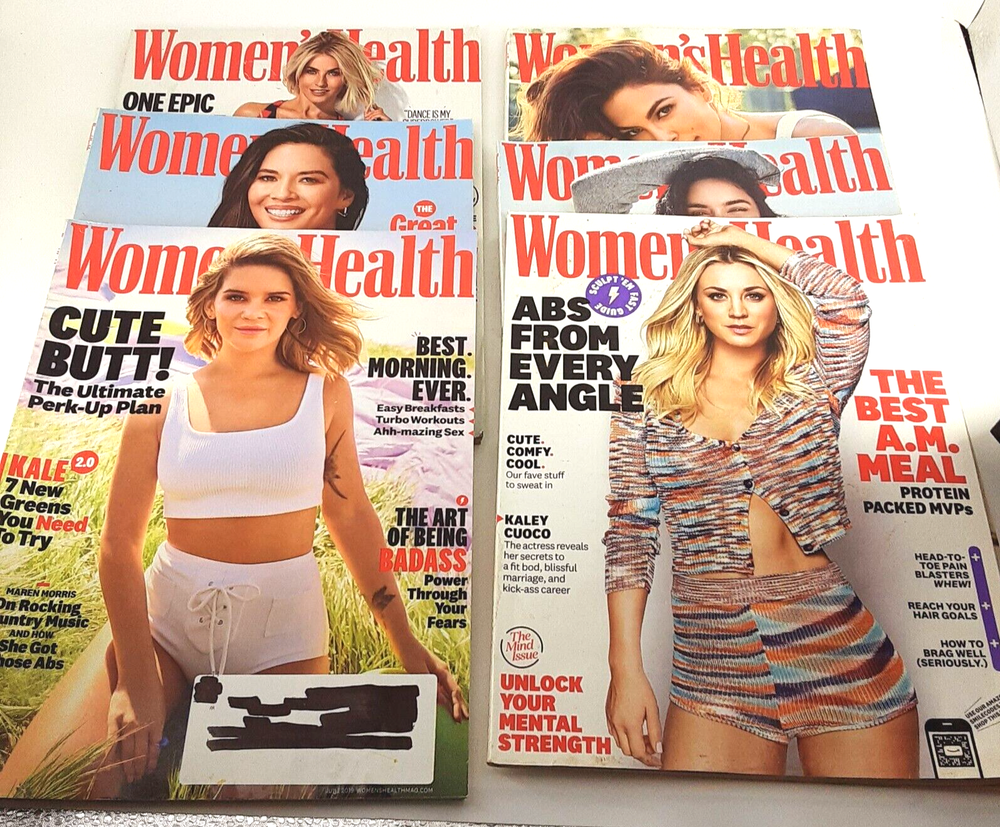 Women's Health Shape Magazines Lot Of 6 Nov Dec 2018-May June July/Aug Sept 2019