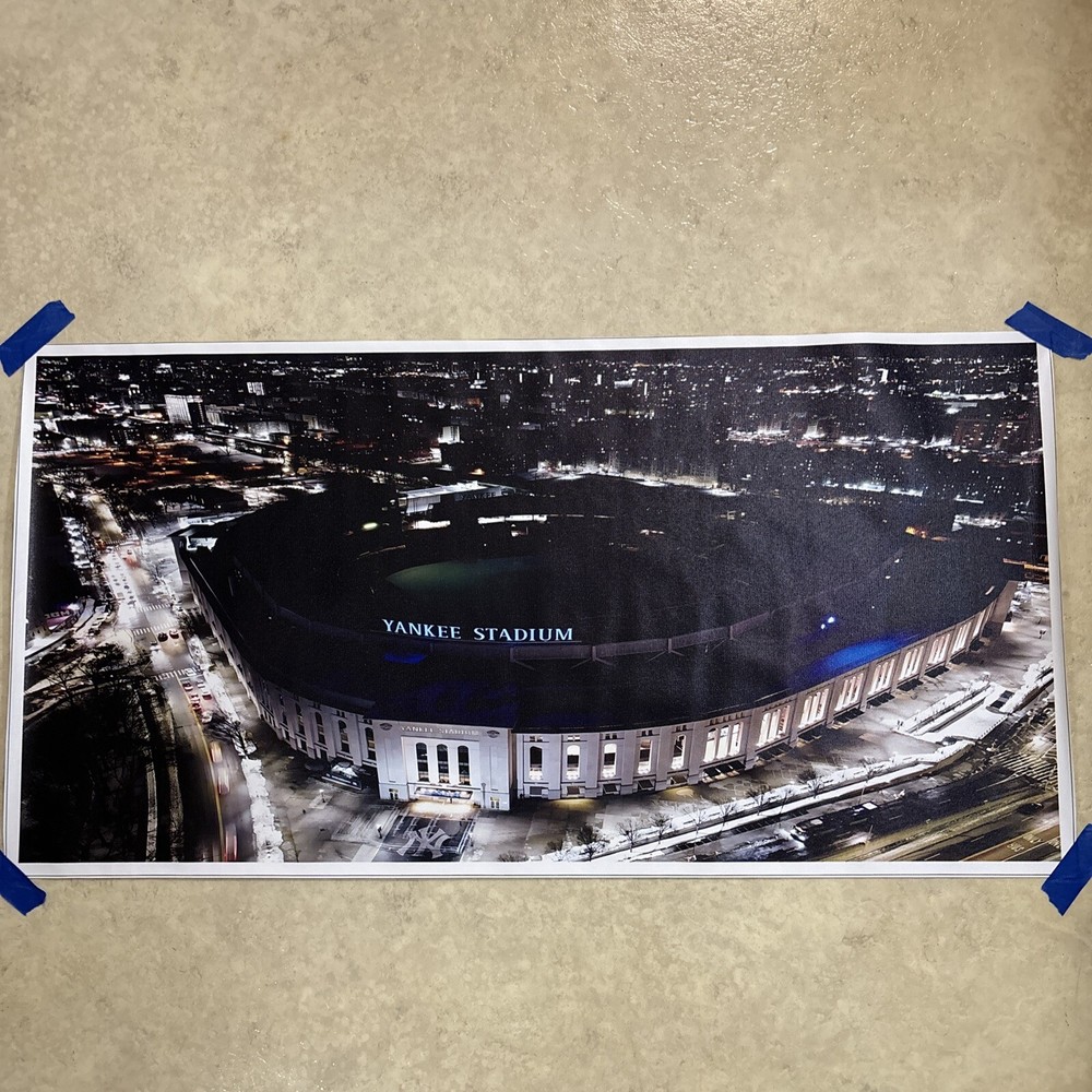 Yankee Stadium - New York Yankees MLB ✅ Poster Canvas Wall Art Man Cave ✅ 16x33”