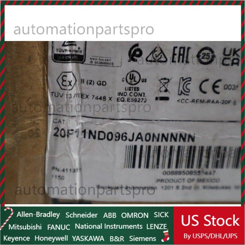 NEW Allen-Bradley 20F11ND096JA0NNNNN AC DRIVE AIR POWERFLEX 753 STOCK S-591