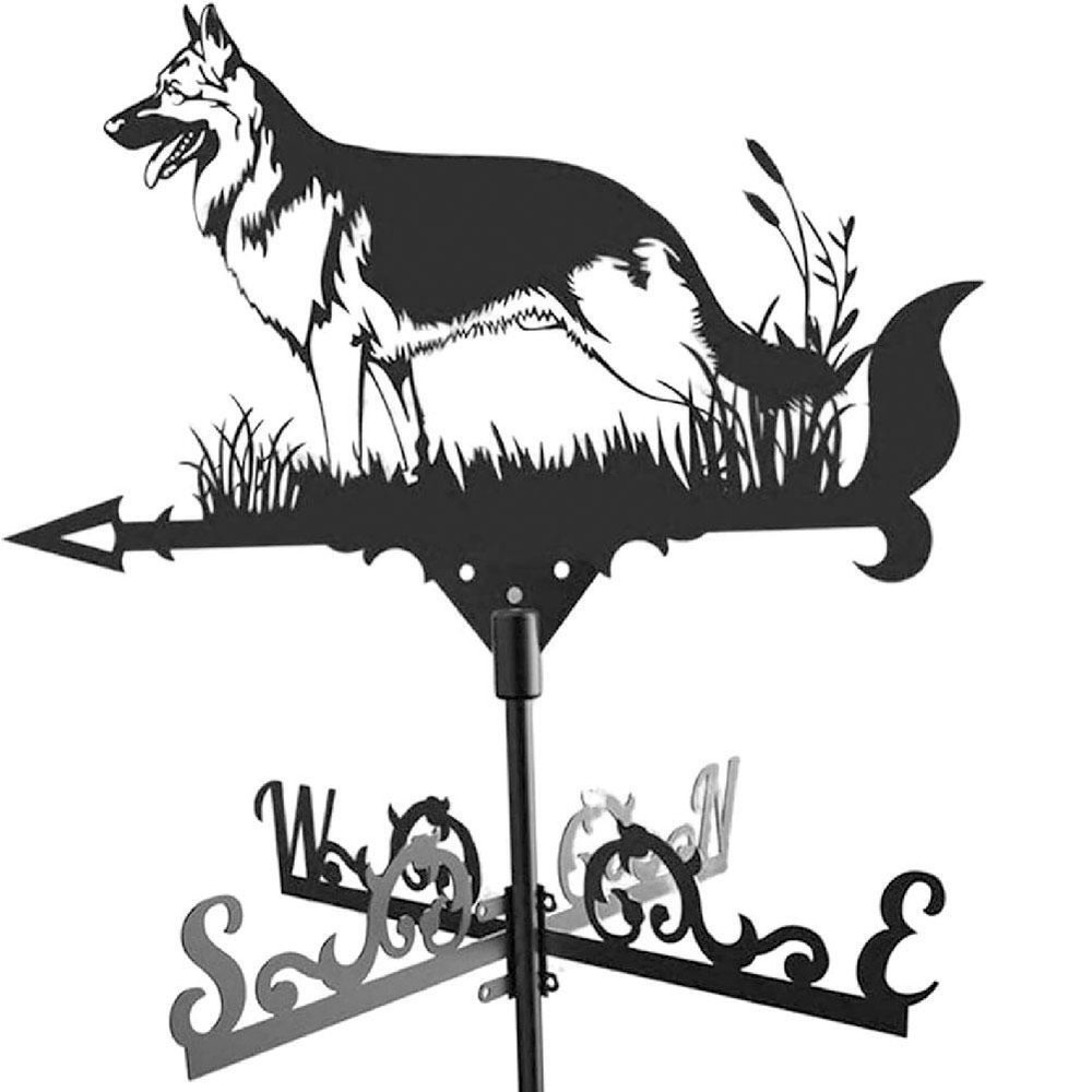 New Garden Decor Floral Cat Dog Ornament Statue Weather Resistant Coate Metal