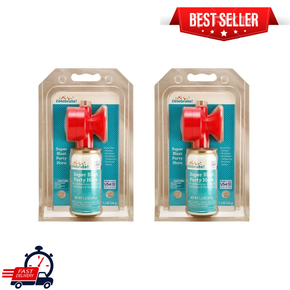 2PK Super Loud Air Party Horn Noisemaker Celebrations, Holidays Sports Hand Held