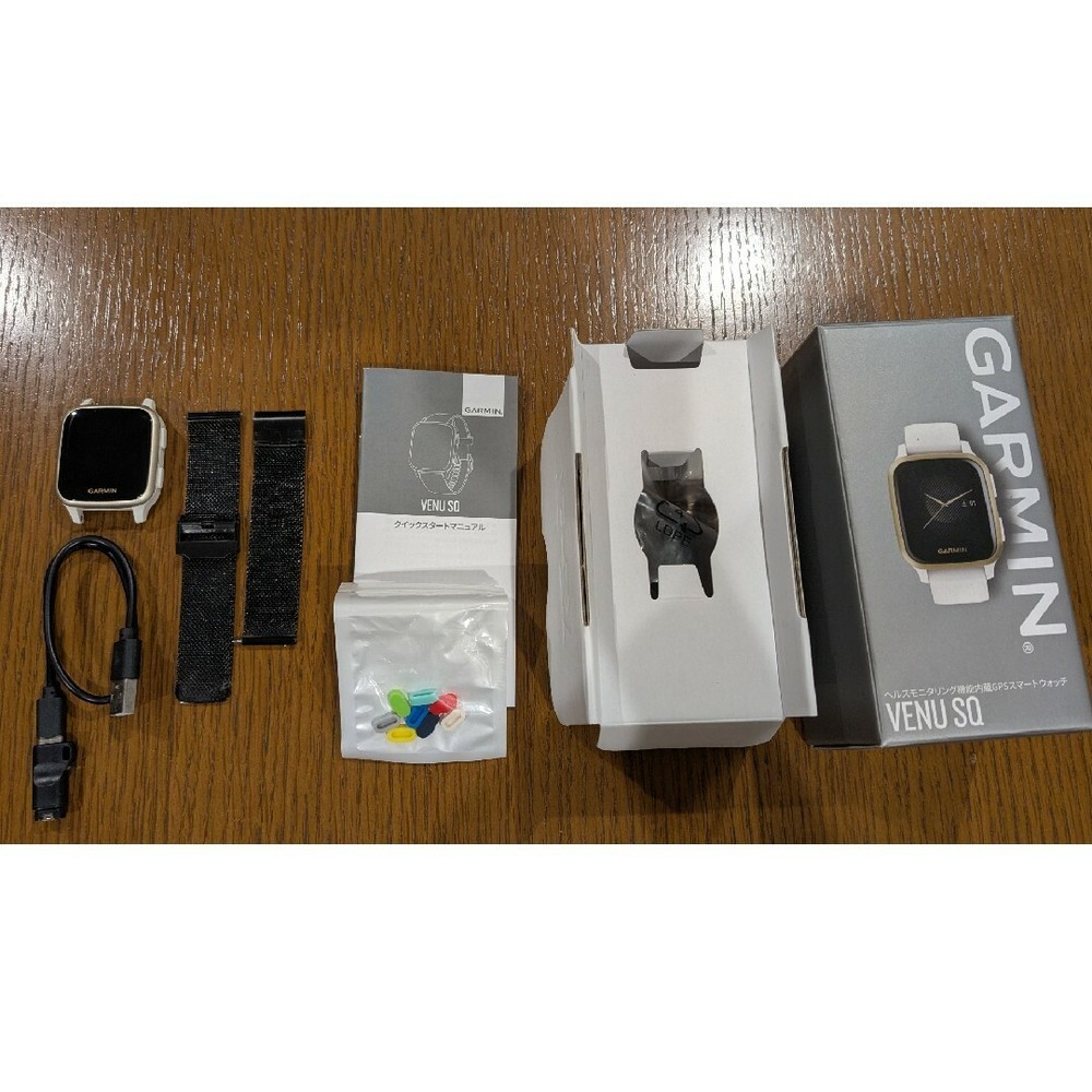 GARMIN VENU SQ Smart Watch in White with Free Limited-Time Gift-image