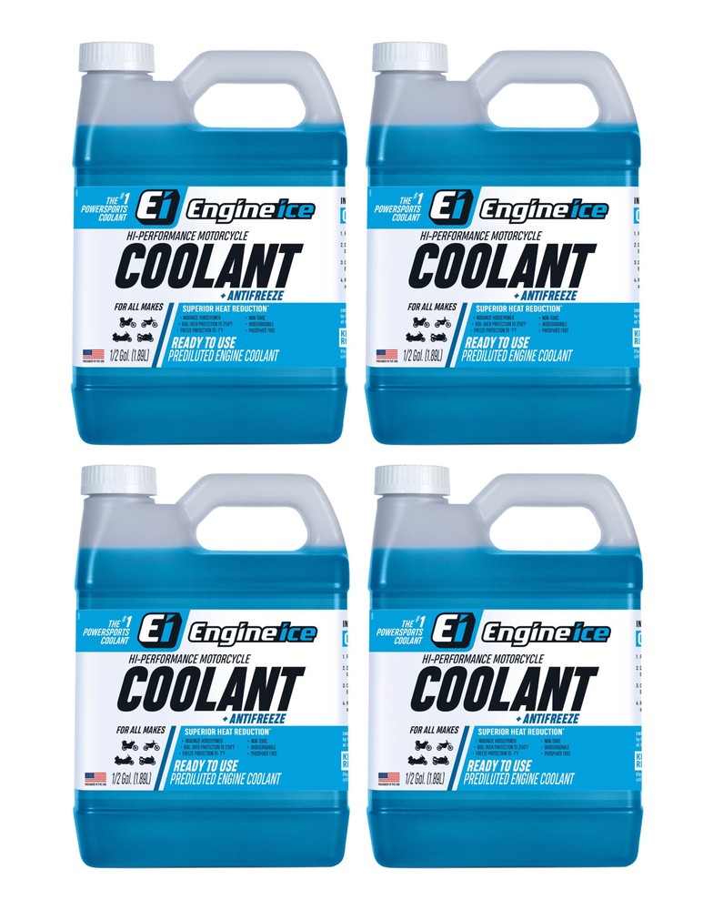 Qty 4 of ENGINE ICE 1/2 GAL High Performance Coolant Non-Toxic Biodegradable
