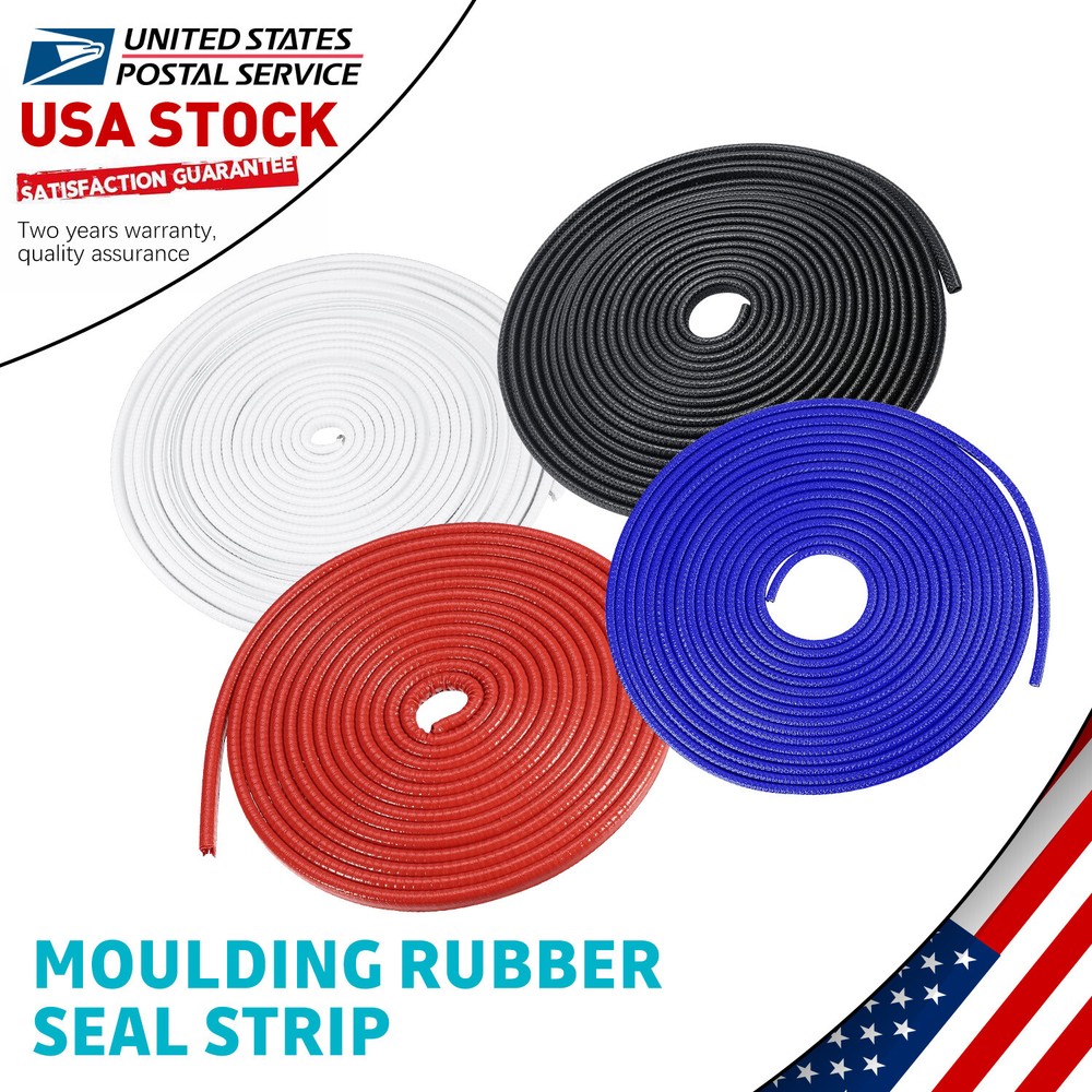 20ft U-Shape Car Door Edge Guard Molding Trim Rubber Edge Strip Seal Protector