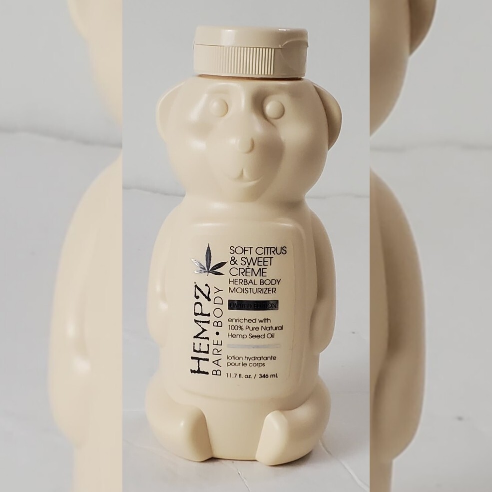 HEMPZ BARE BODY SOFT CITRUS & SWEET CREAM HERBAL BODY MOISTURIZER  LOTION 11.7oz