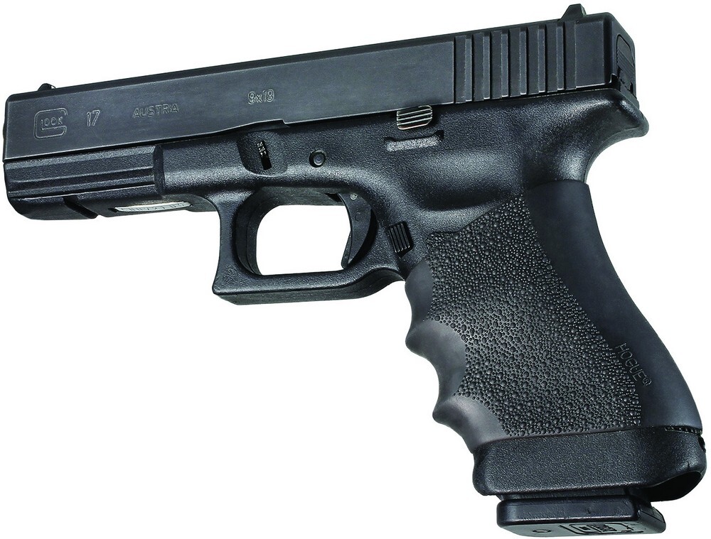 Hogue HandALL Universal Full Size Grip Sleeve Textured Black Large Rubber 17000