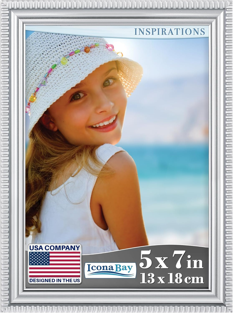 Brand New -- Photo Frame - Picture Frame Silver Color Poster Frames - 5