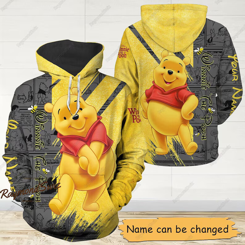 Halloween Pooh 3D HOODIE Mother Day Gift All Over Print Best Price Us Size-image