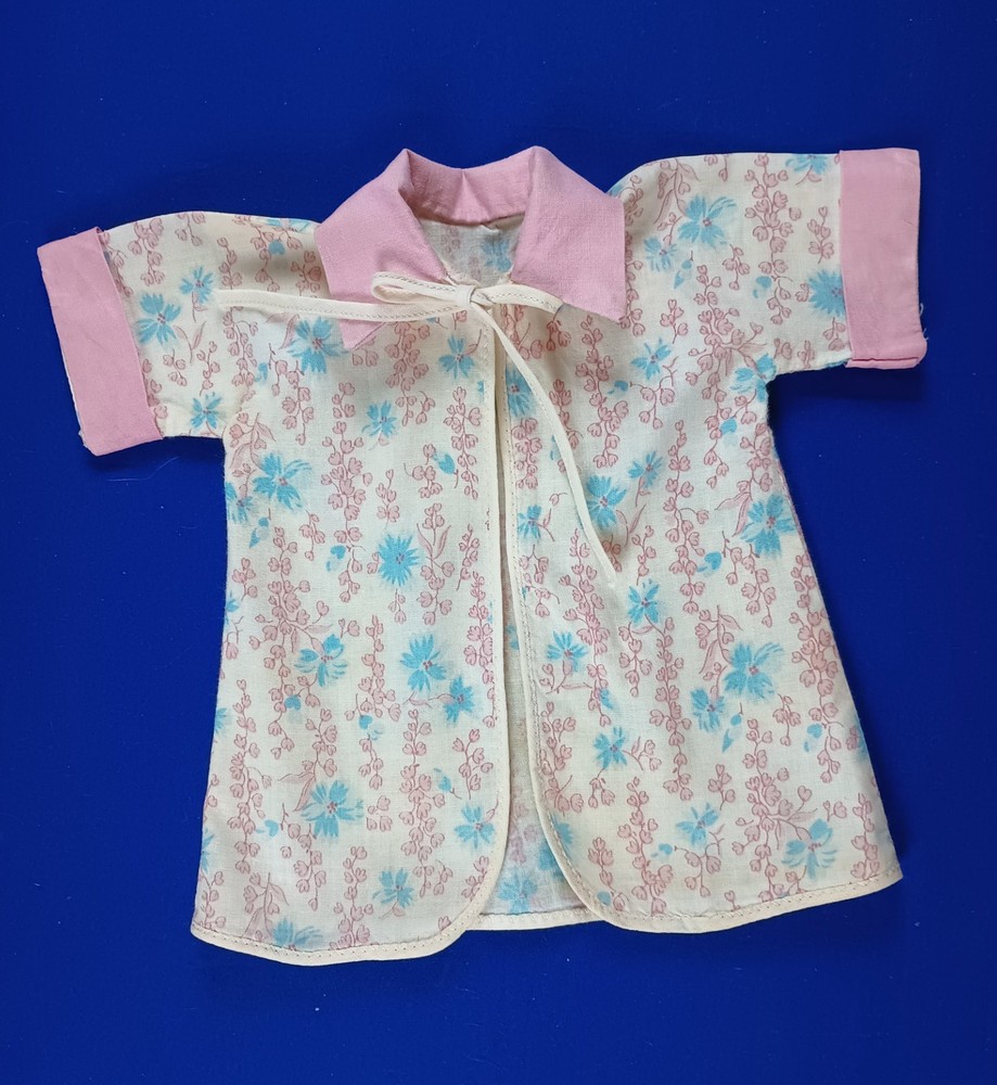 Vintage Doll Dress or Robe, Open in Front