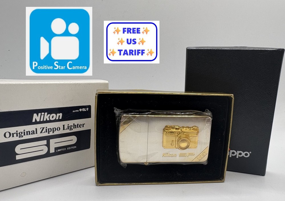 🎦VIDEO👀✨Unused✨ Nikon SP Zippo Lighter Limited From JAPAN