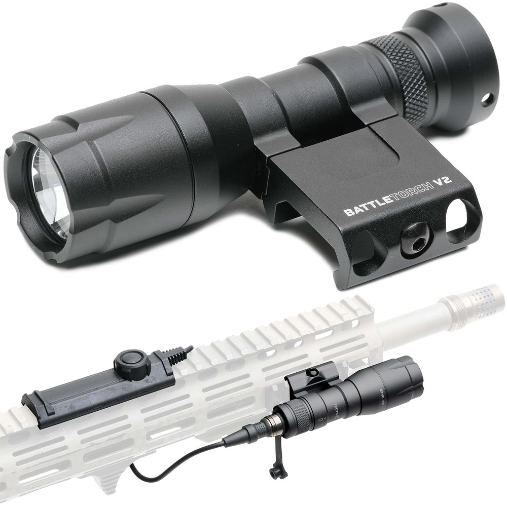 Battletorch V2 Rifle-Mounted Mini Flashlight – Veteran-Owned Tactical Light