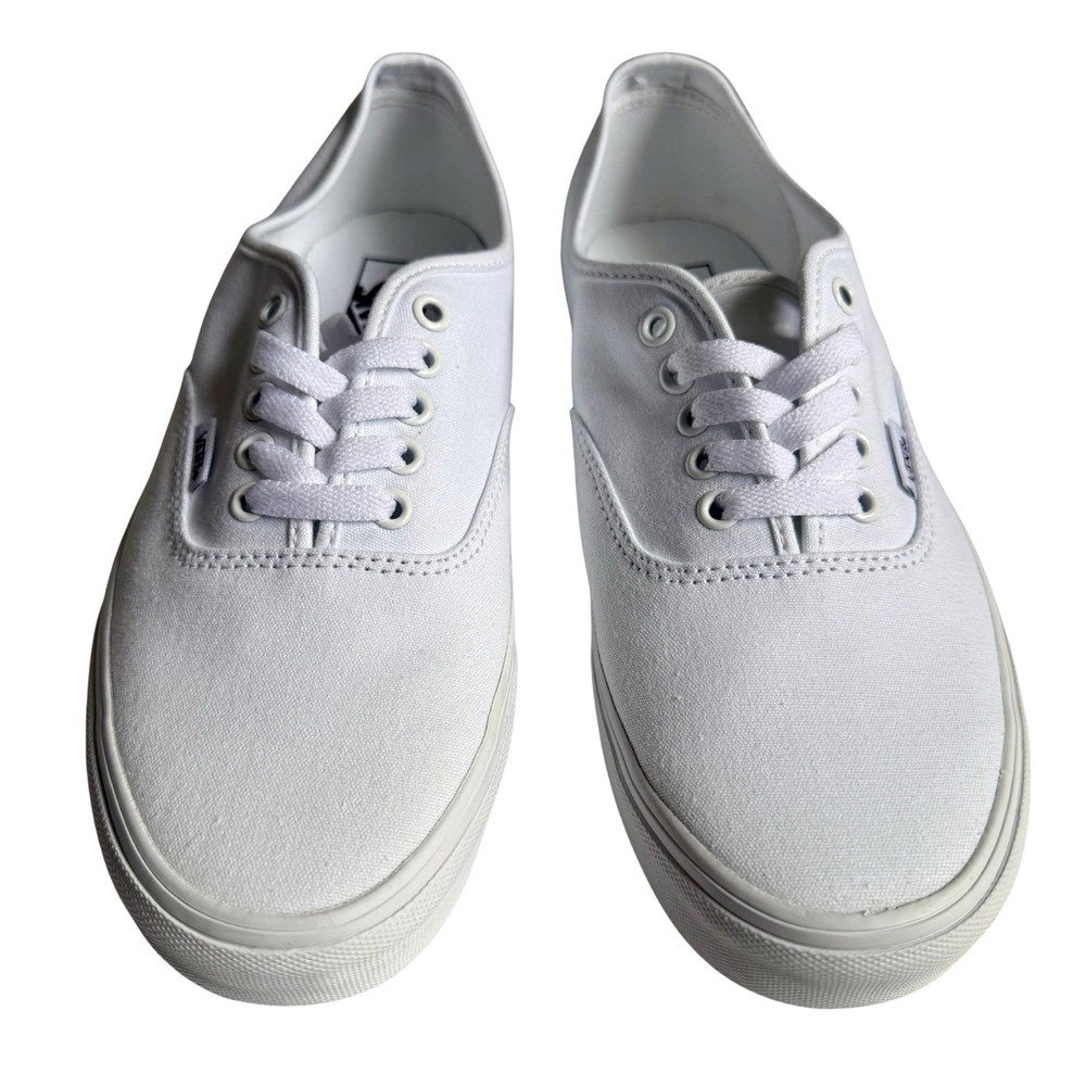 Vans Authentic True White Canvas Skate Shoes Men’s 9m Women’s 10.5m NEW